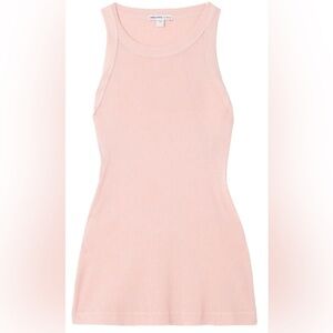 James Perse Ribbed Stretch-Supima Cotton Tank in Pink Size 0 (US 2) NWT